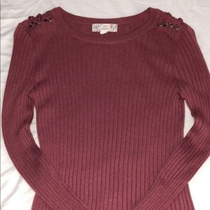 Burgundy Long Sleeve